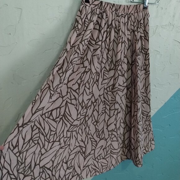 Vintage 1970's Campus Casuals of California Blush Pleated Skirt - Picture 6 of 9